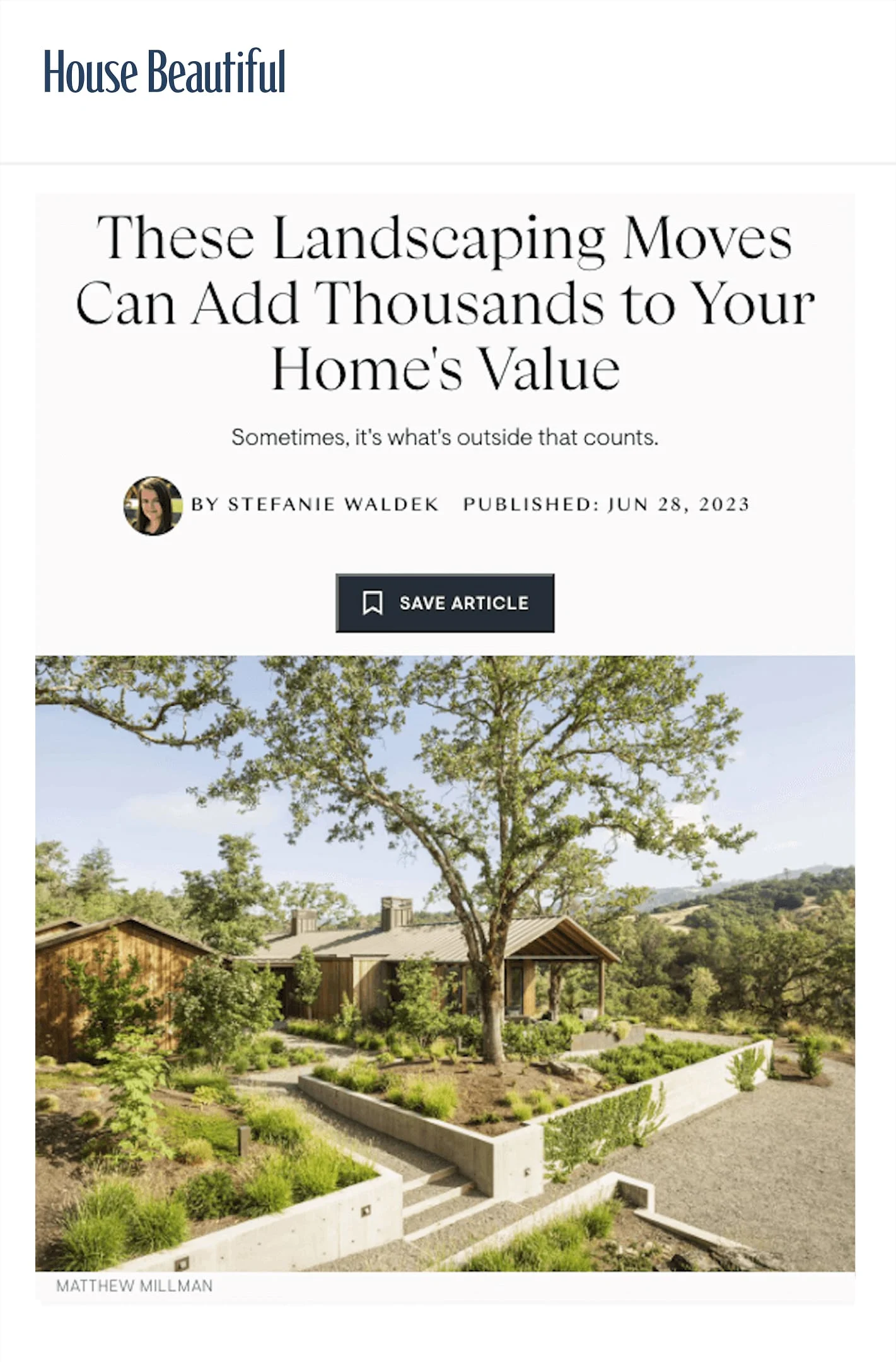 House Beautiful article