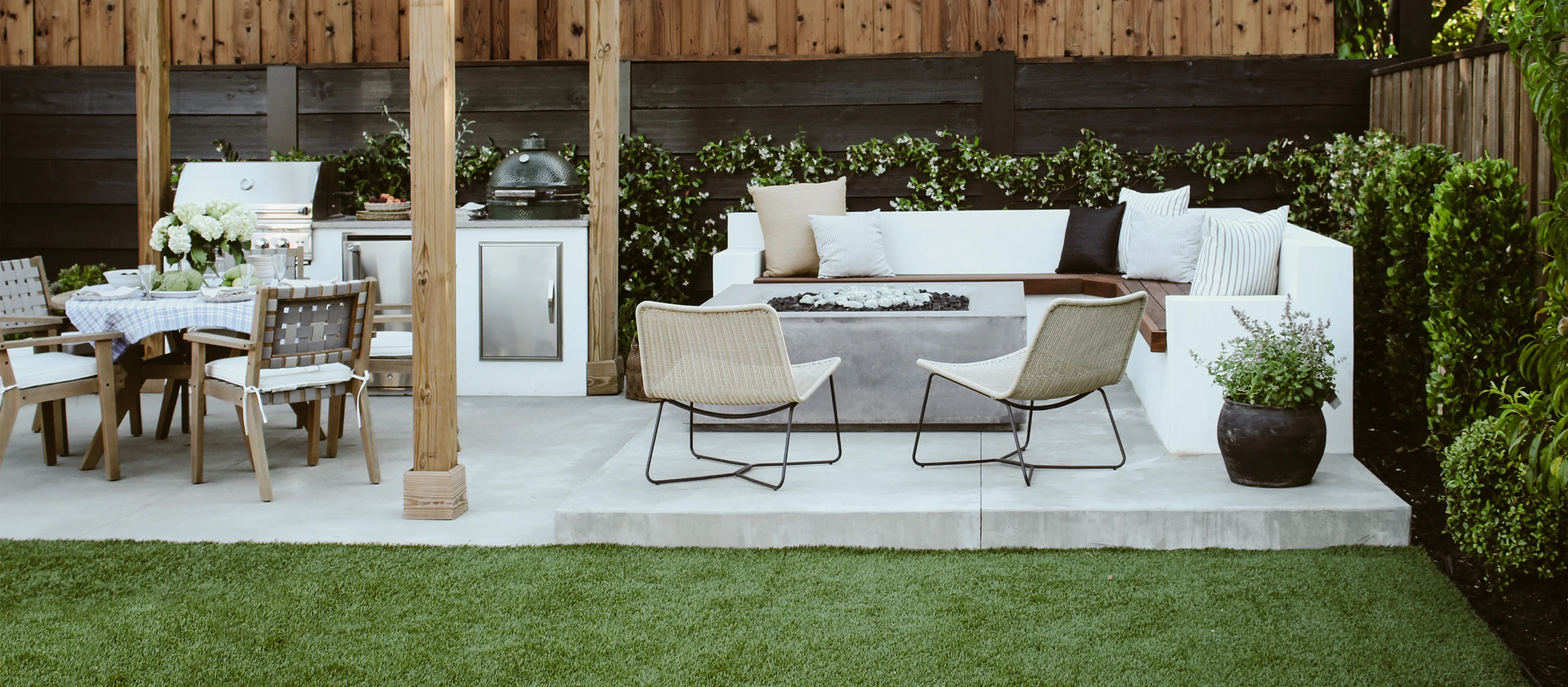 Residential Landscape Design \u0026 Build in Sacramento, CA | Yardzen, image size:3840x1682