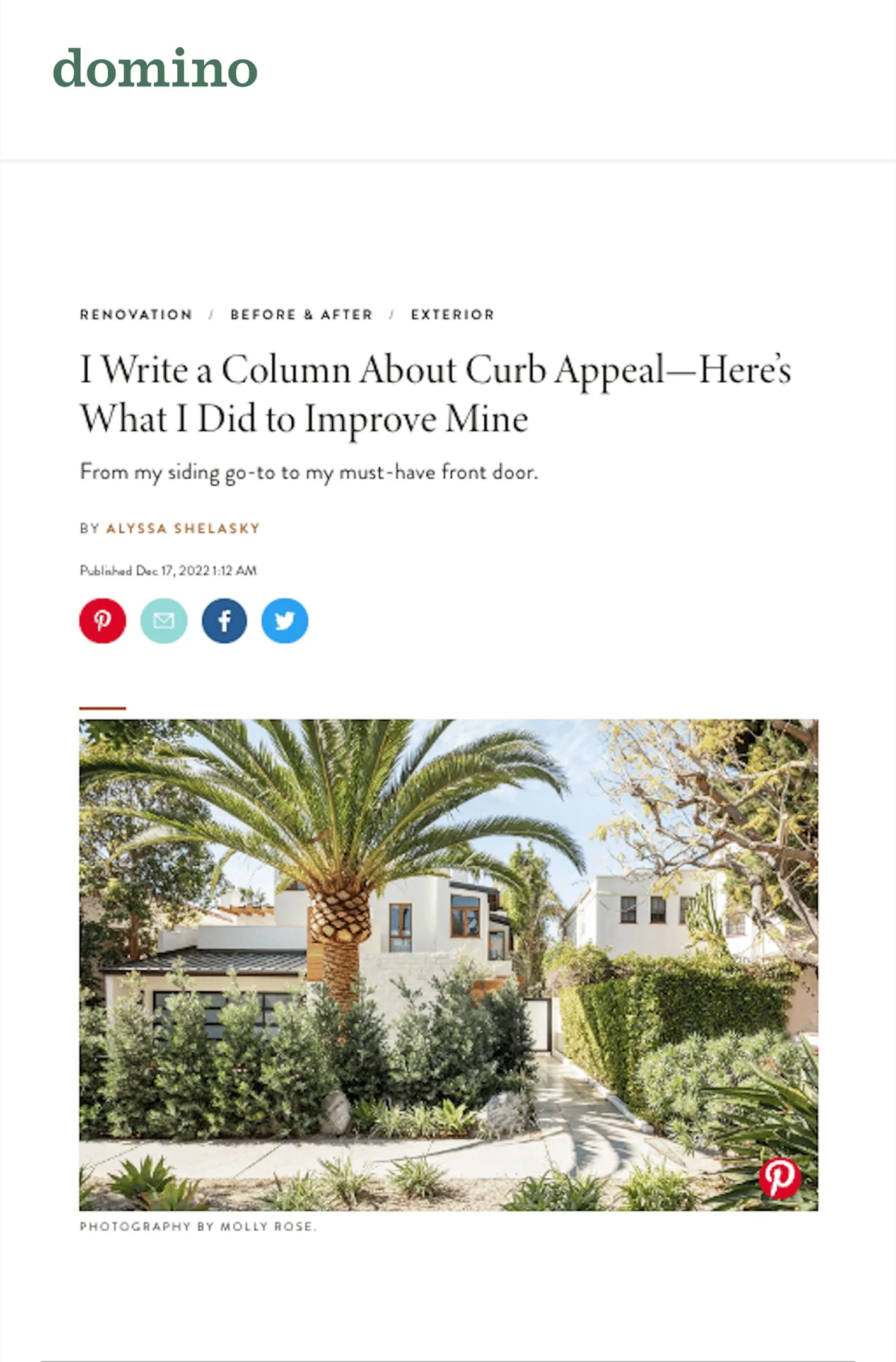 Domino Press Article