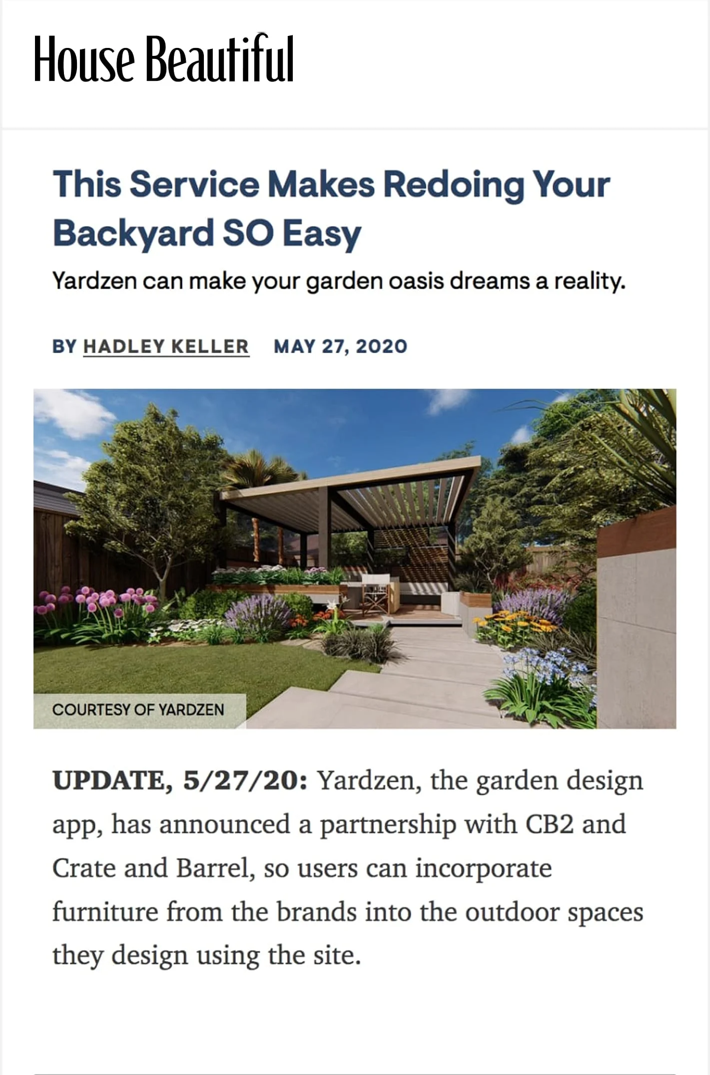 House Beautiful Press Article