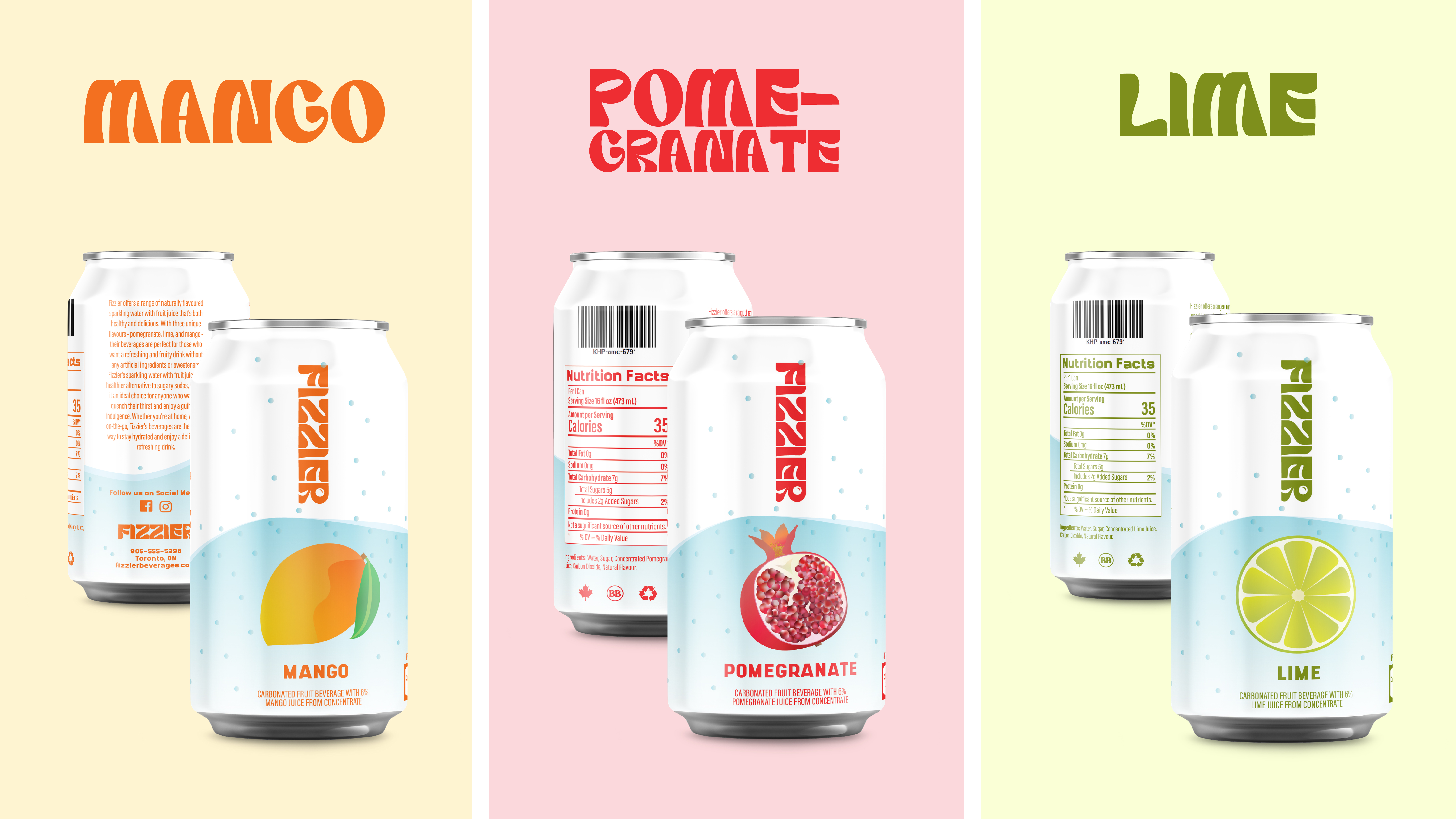 Pomegranate Can Against Blue Background