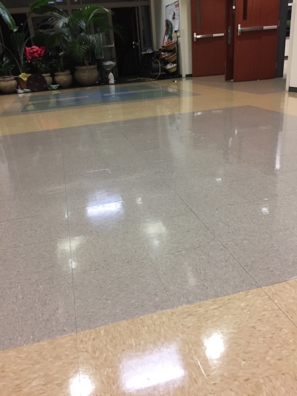 close up of clean floors.