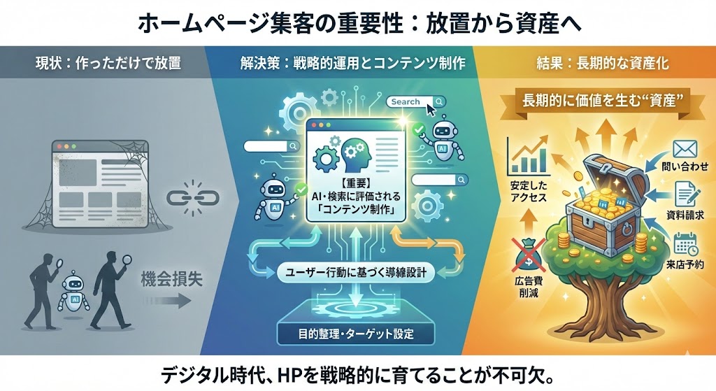 ホームページ集客の重要性