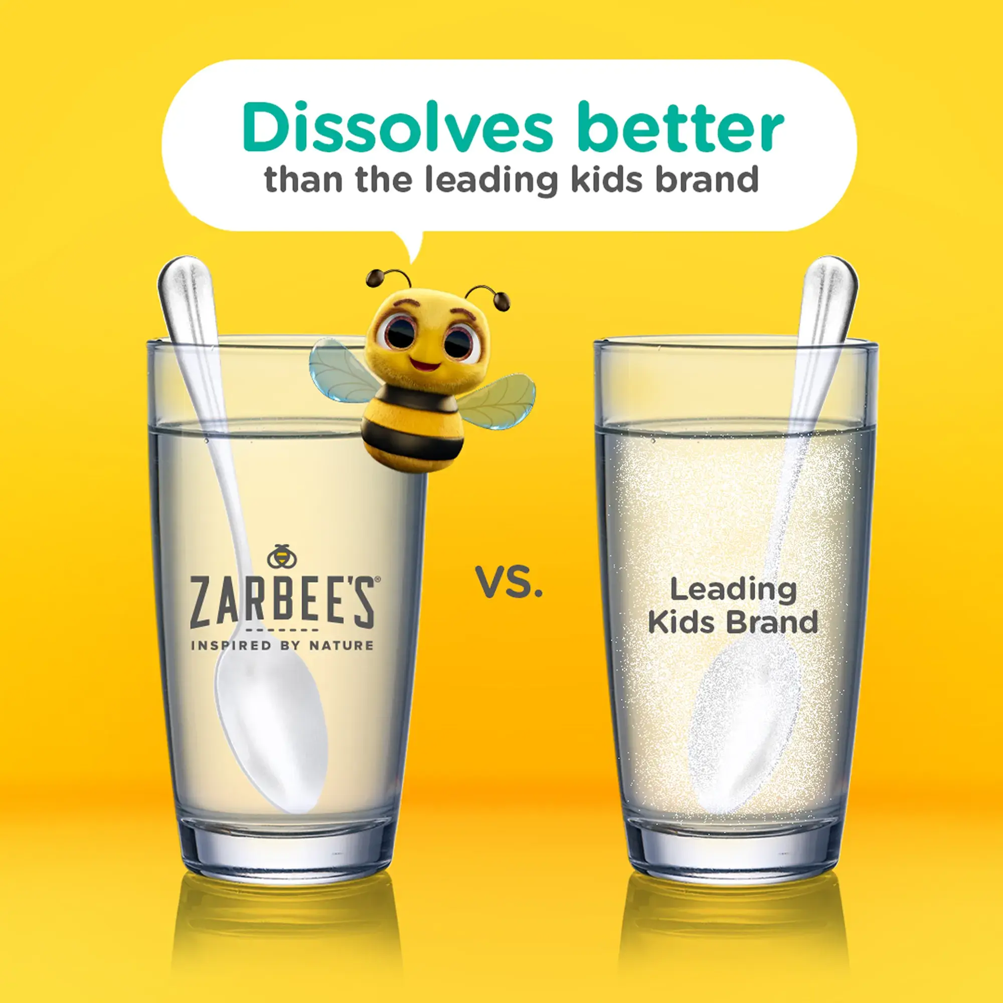 Zarbee’s® Children’s Regularity Support dissolves better