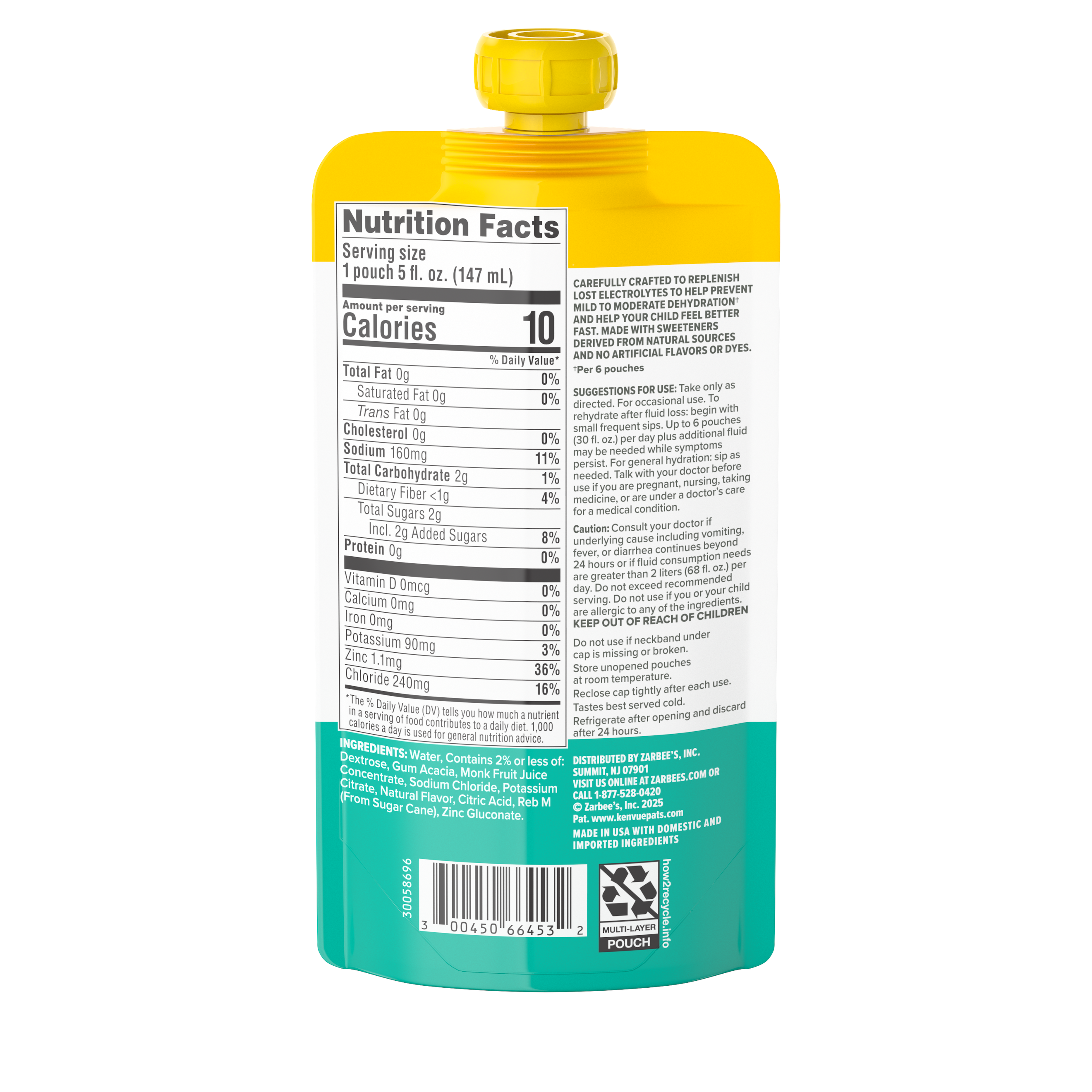 Triple Action Hydration Electrolyte Drink, Strawberry Lemonade