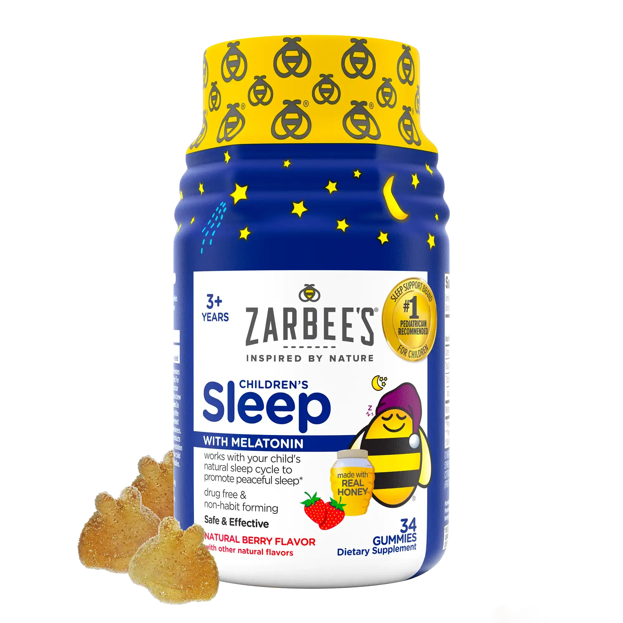 Childrens Sleep With Melatonin Berries Gummies 34ct