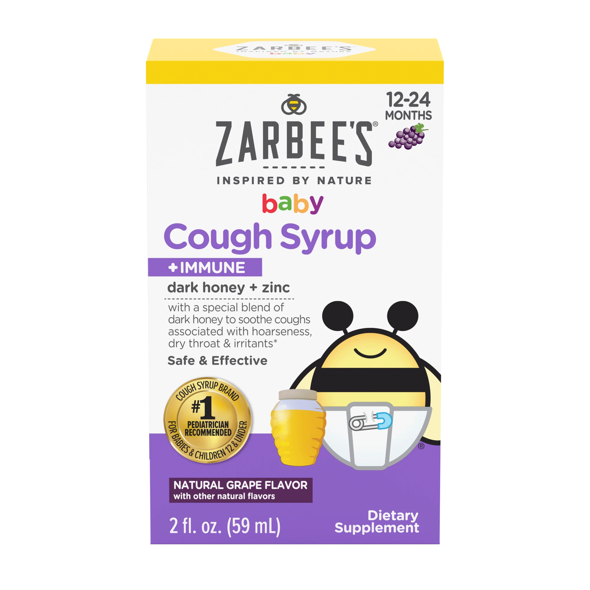 zarbee's cough syrup for 1 year old