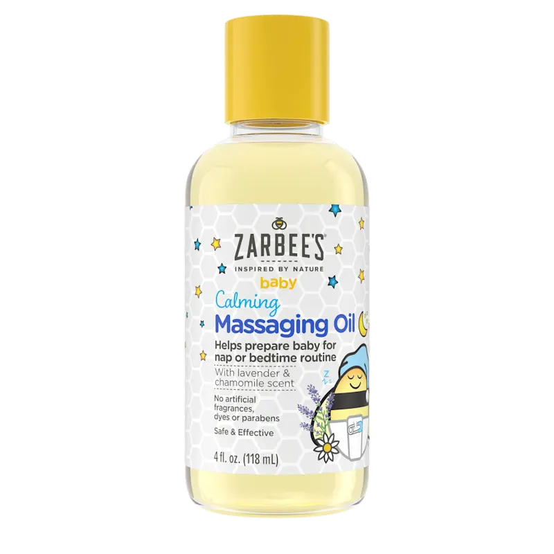 Zarbee's Baby Massage Oil lavender chamomile — best baby bedtime calming oil for sleep