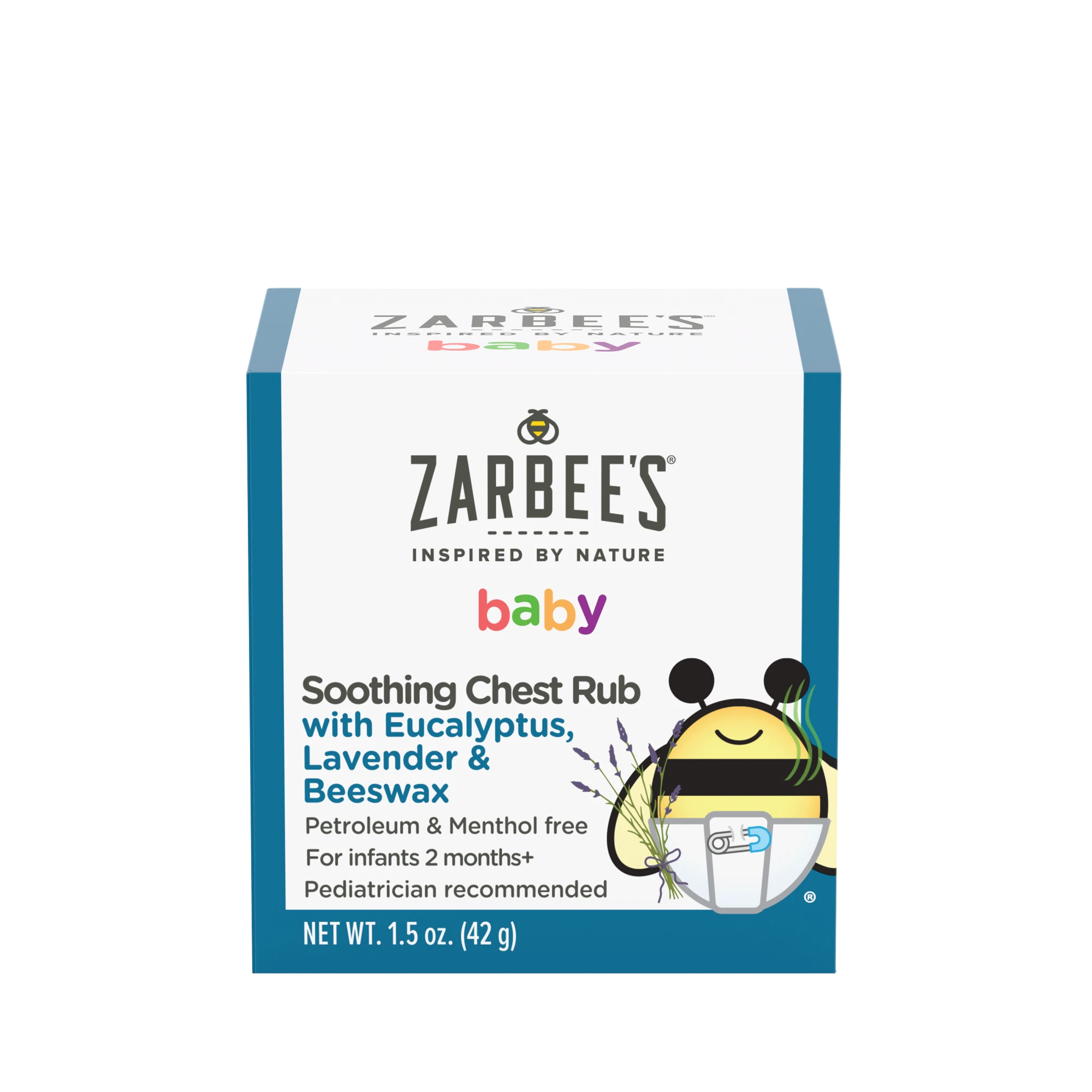 Front of Zarbee's® Baby Soothing Chest Rub packaging