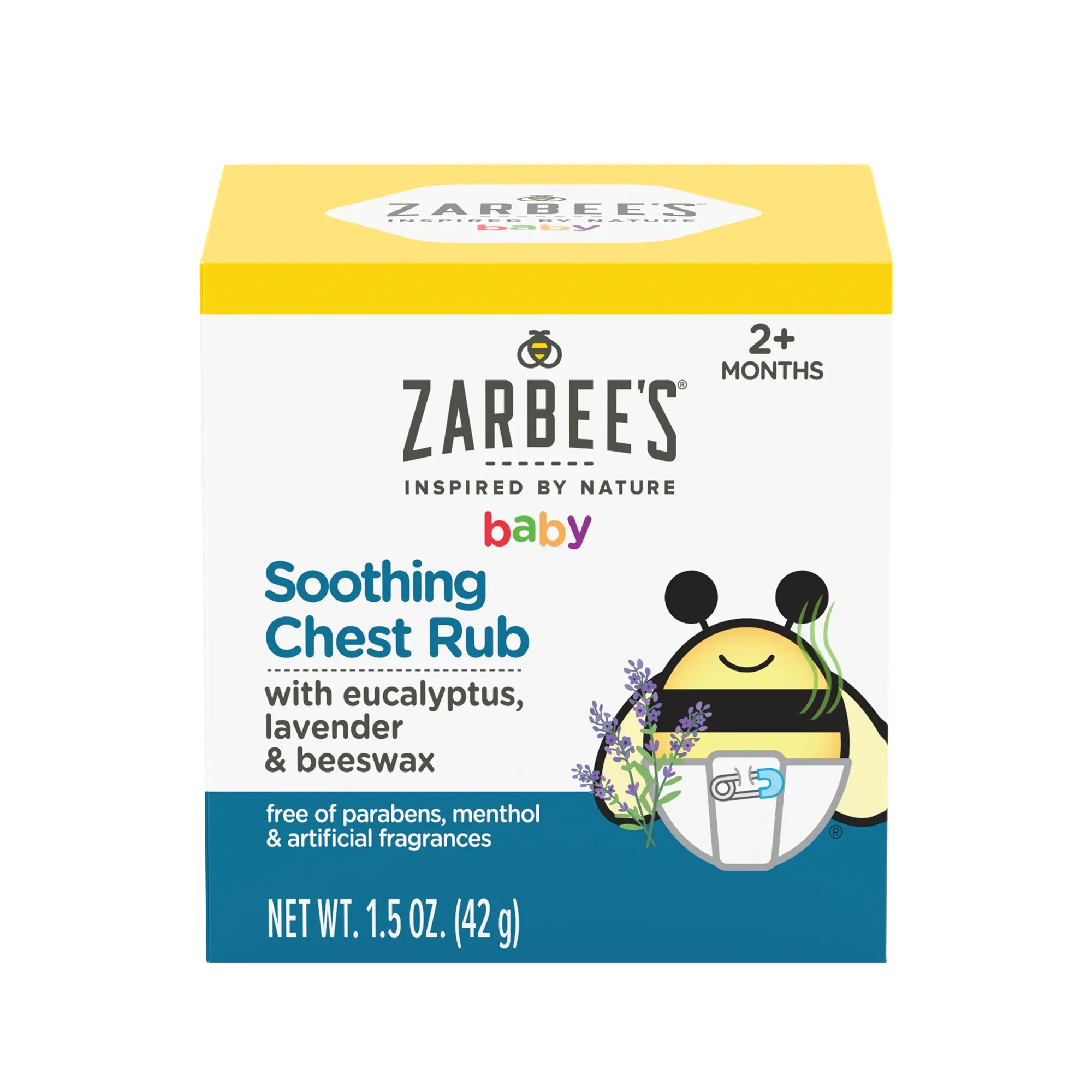Front of Zarbee's® Baby Soothing Chest Rub packaging