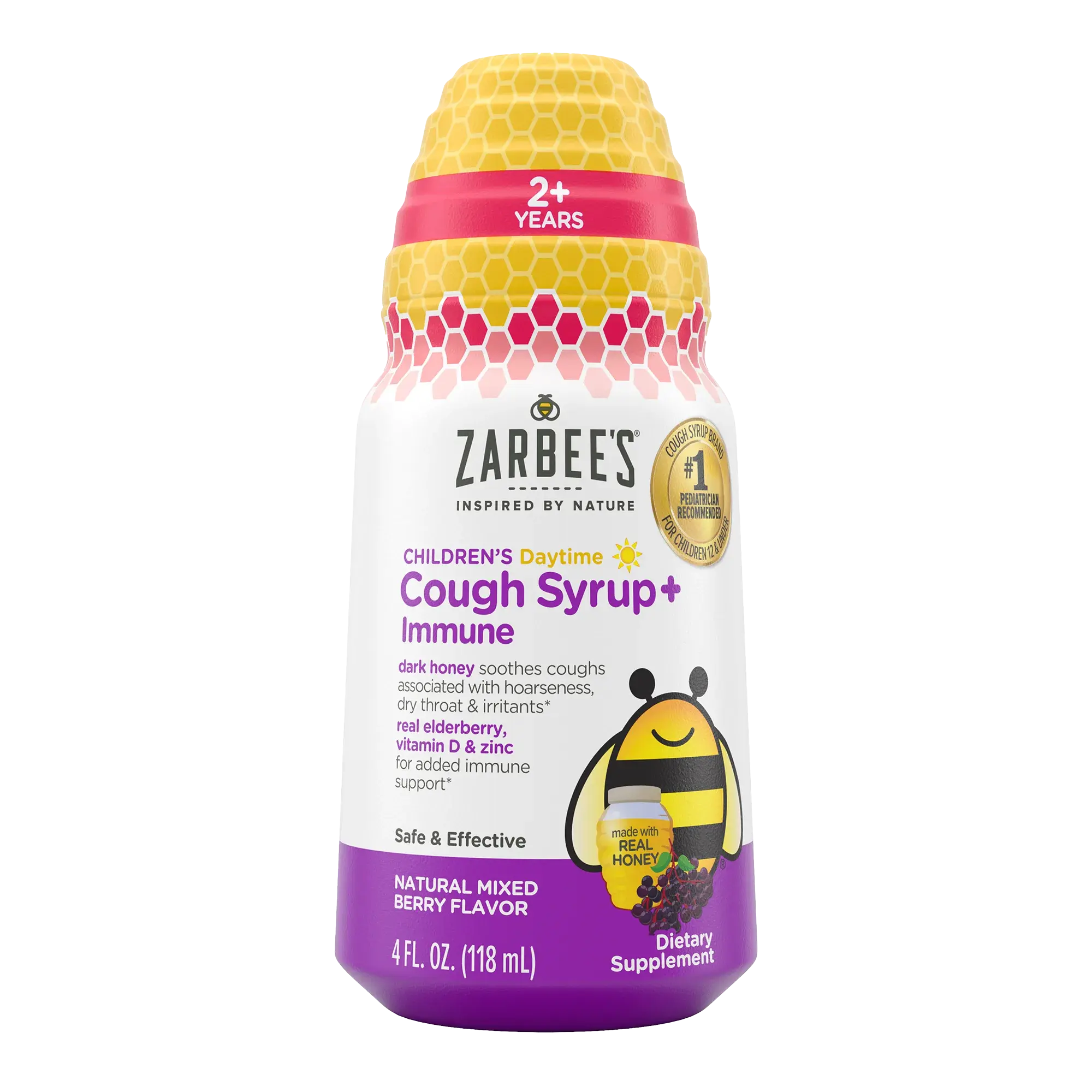 Child Cough Syrup +Immune Front of Packshot