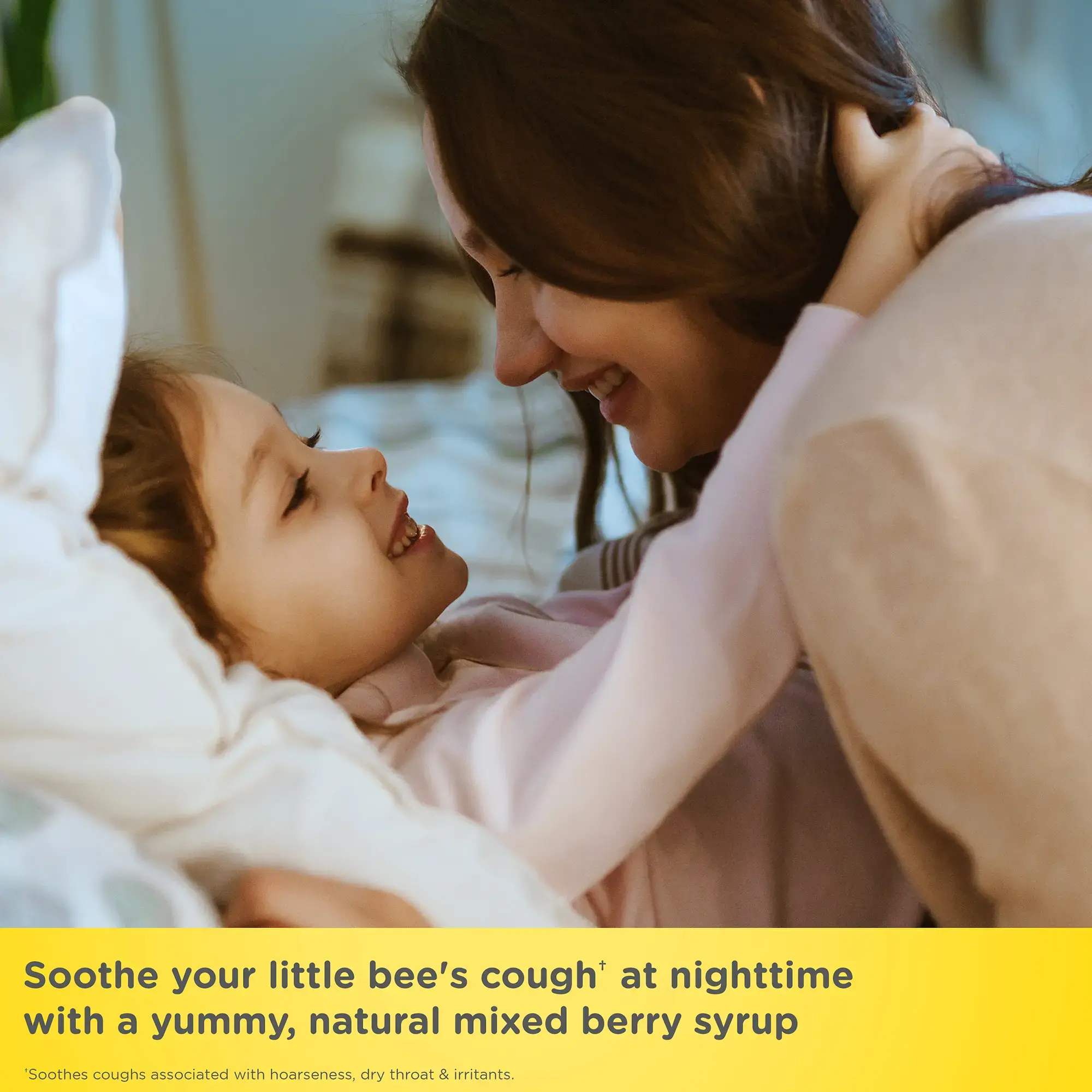 Soothe your little bee with Zarbee’s® Kid's Cough + Mucus Night