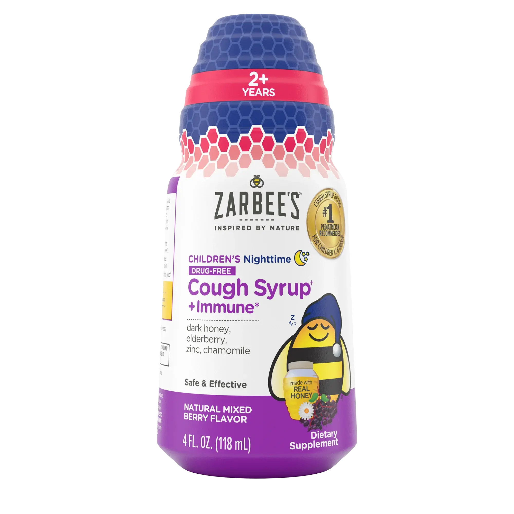 Front packaging of Zarbee’s® Kid's Cough + Immune Nighttime