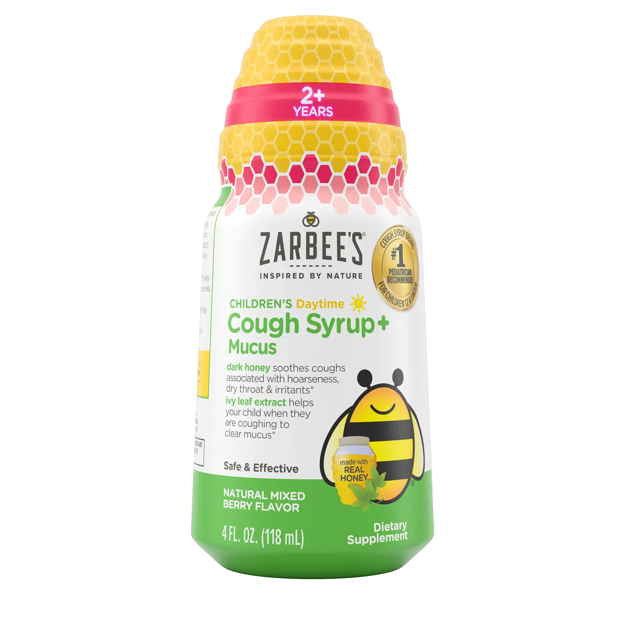 Front packaging of Zarbee’s® Kid's Cough + Mucus Day