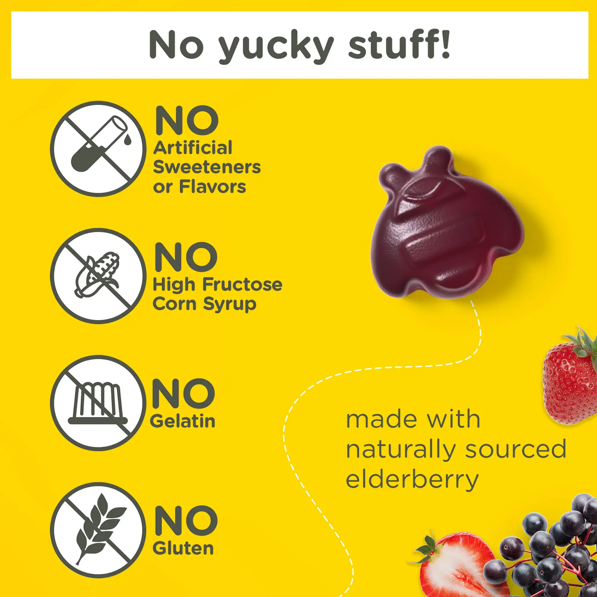 Zarbee’s® Children’s Elderberry Immune Support made with natural ingredients