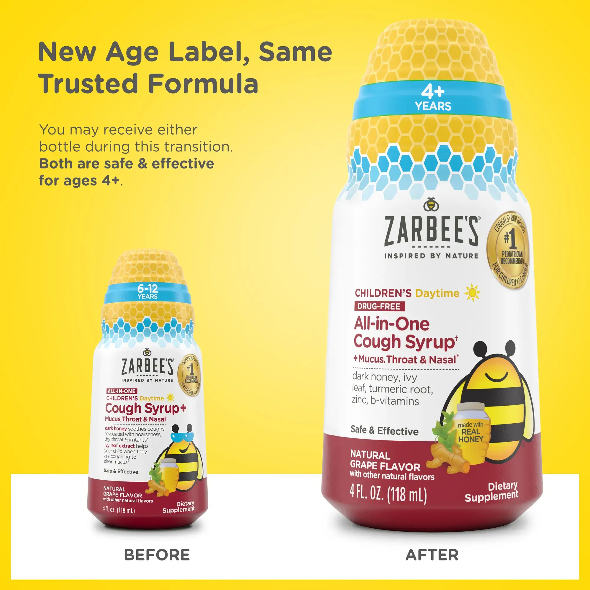 Zarbees Age Label Notice