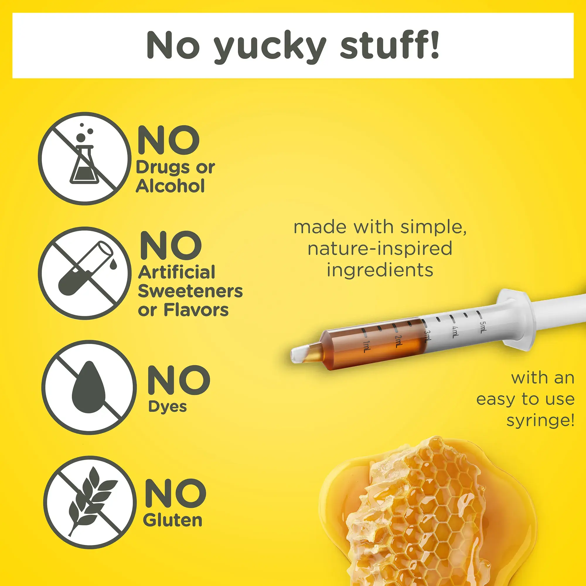 No yucky stuff