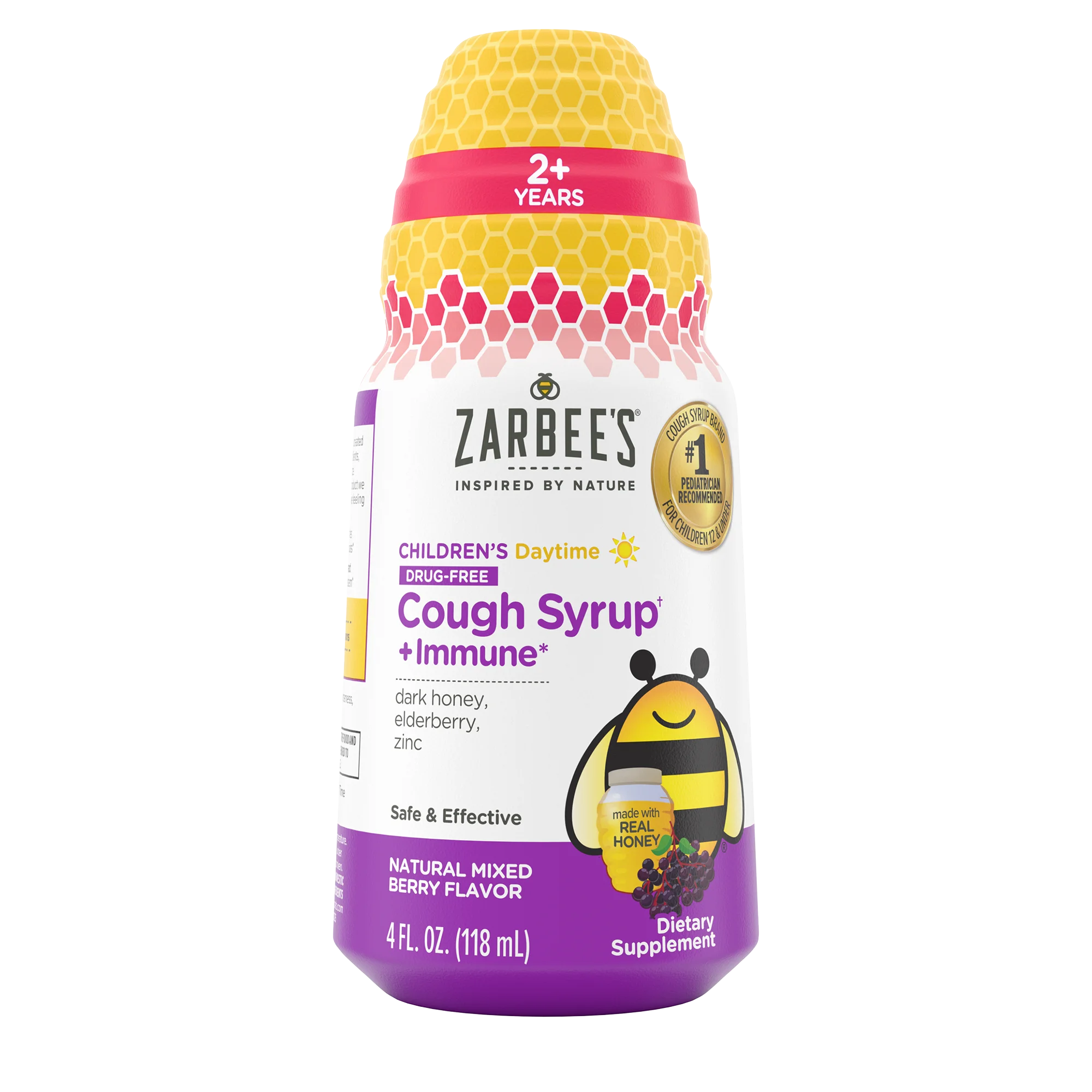 Kid's Cough Syrup + Immune Daytime | Zarbee's®