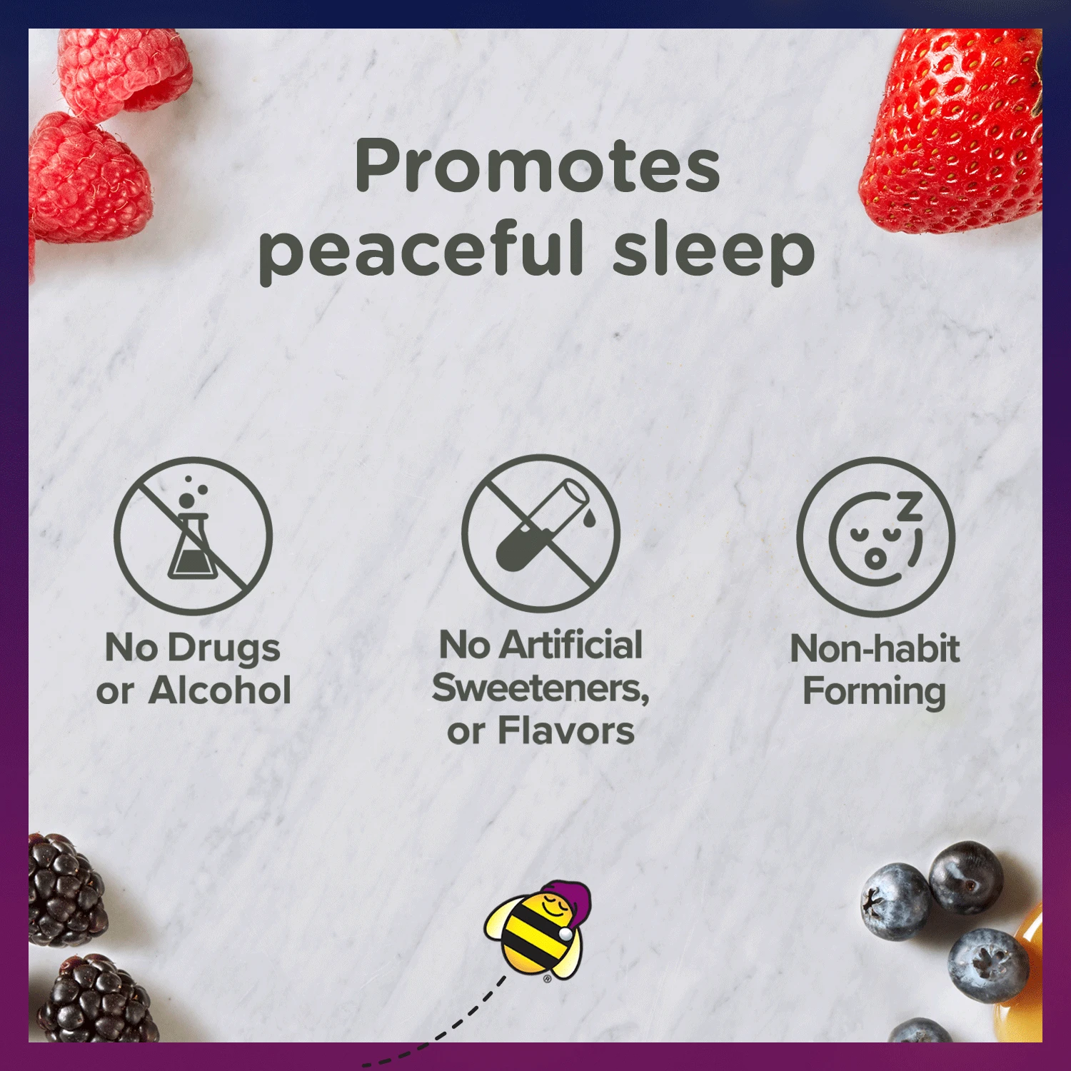 Promotes peaceful sleep