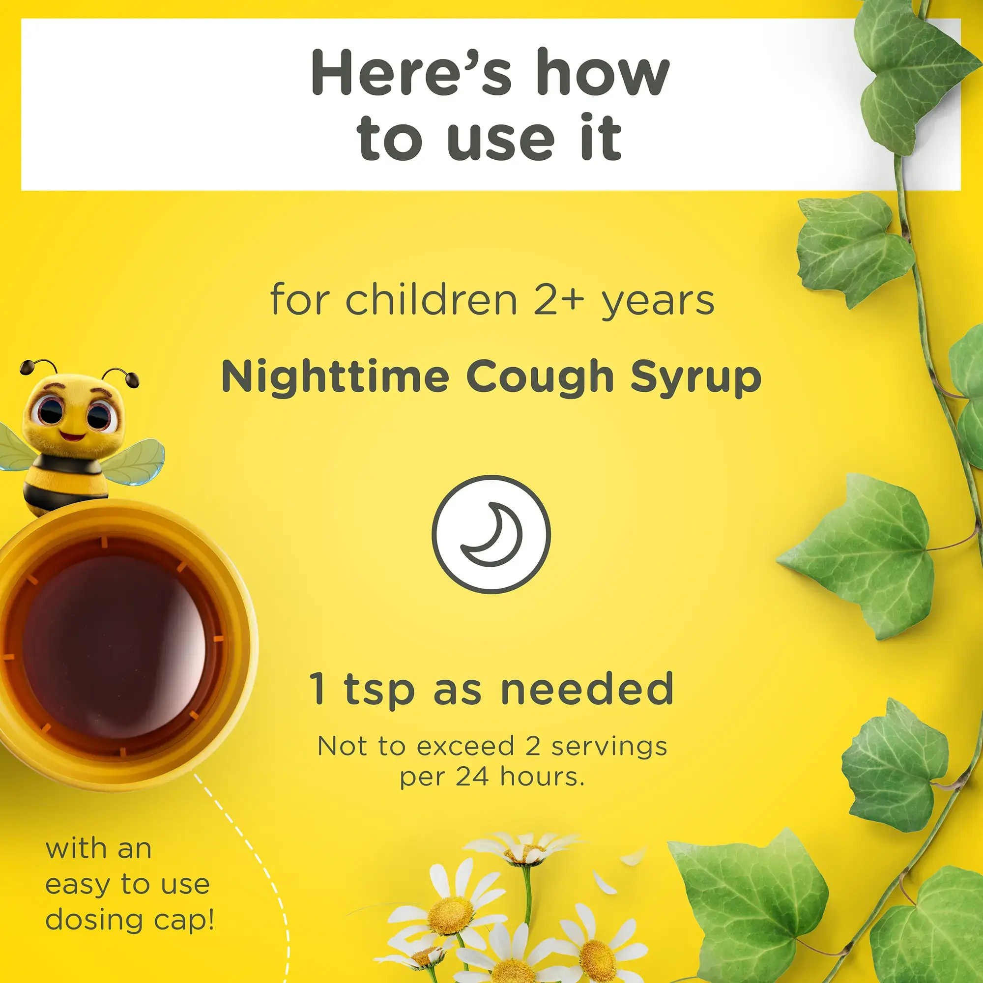 Zarbee’s® Kid's Cough + Mucus Night how to use