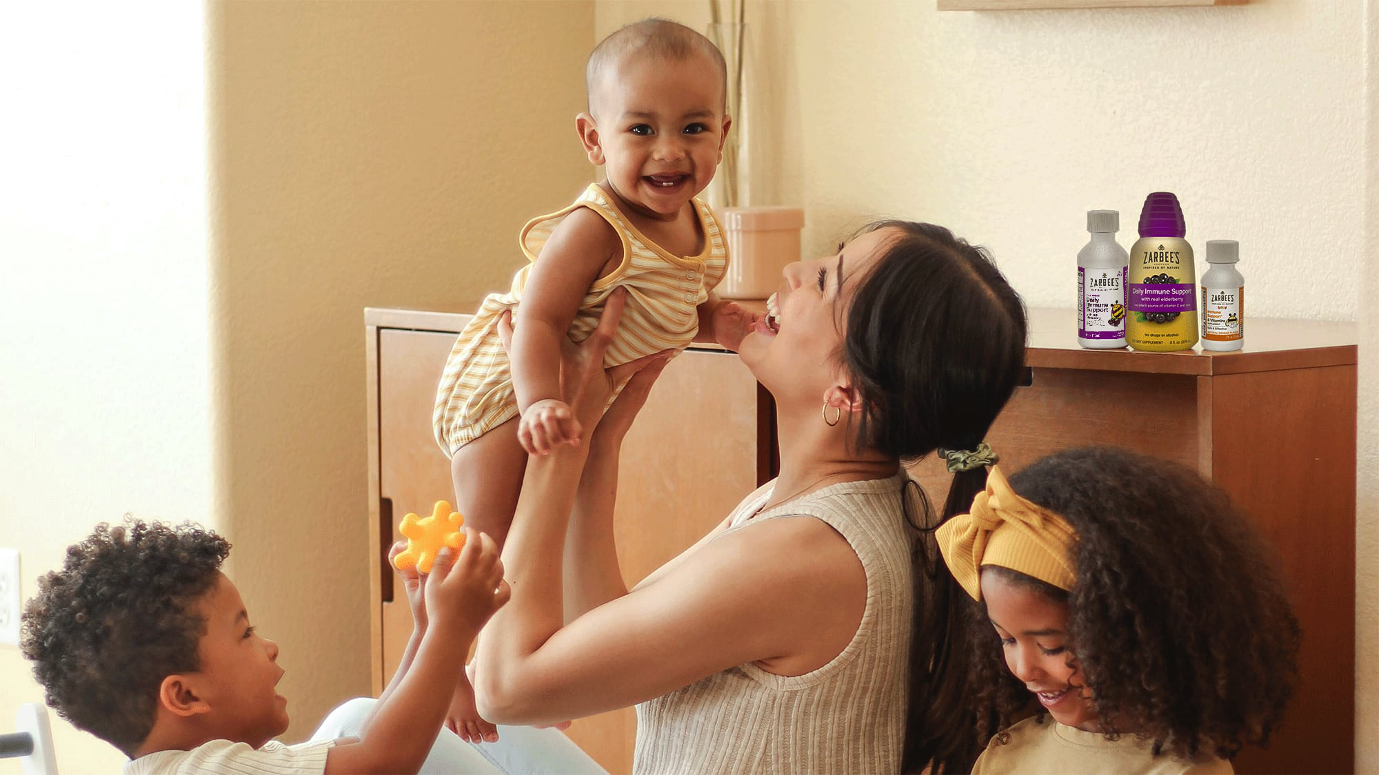 Family playing