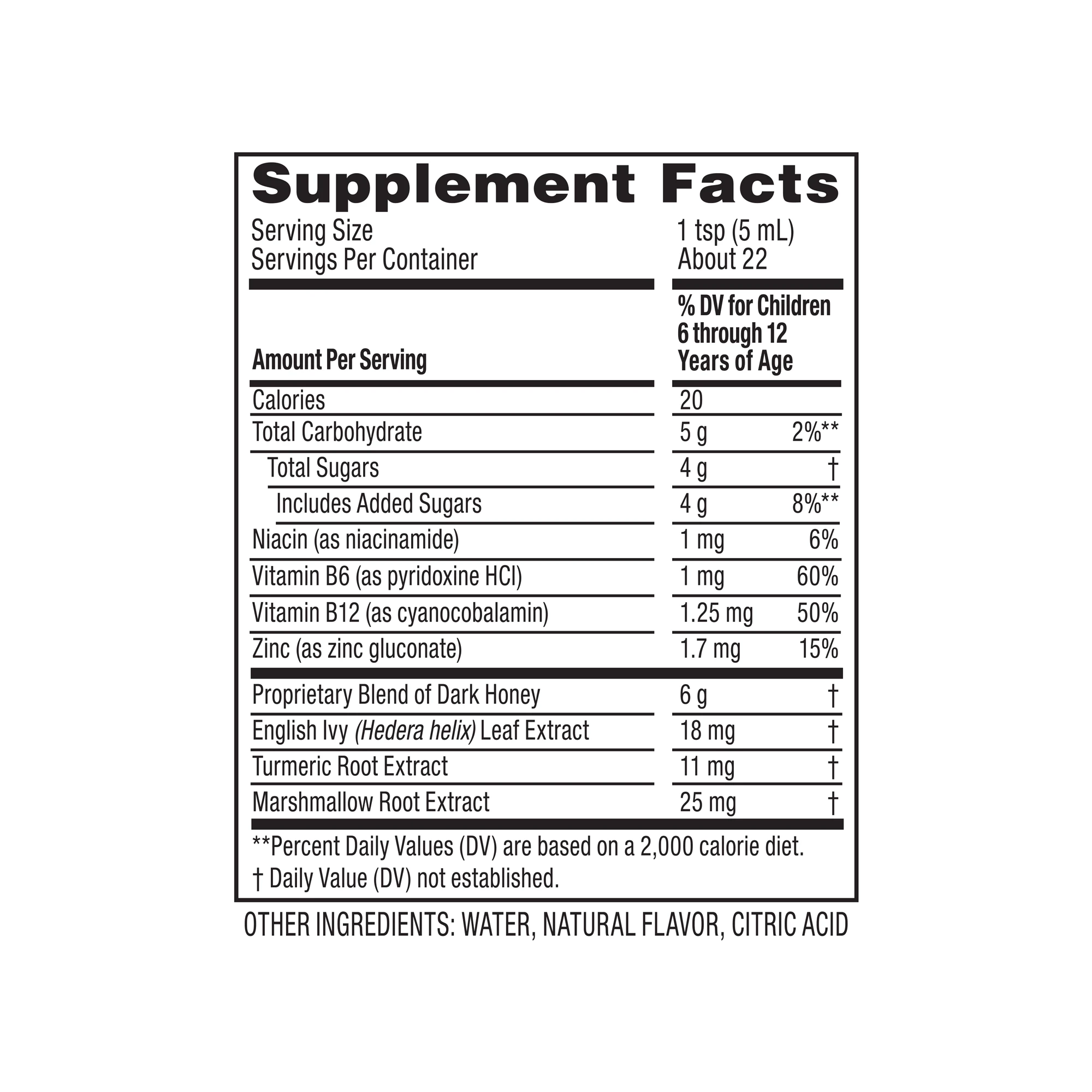 Supplement facts