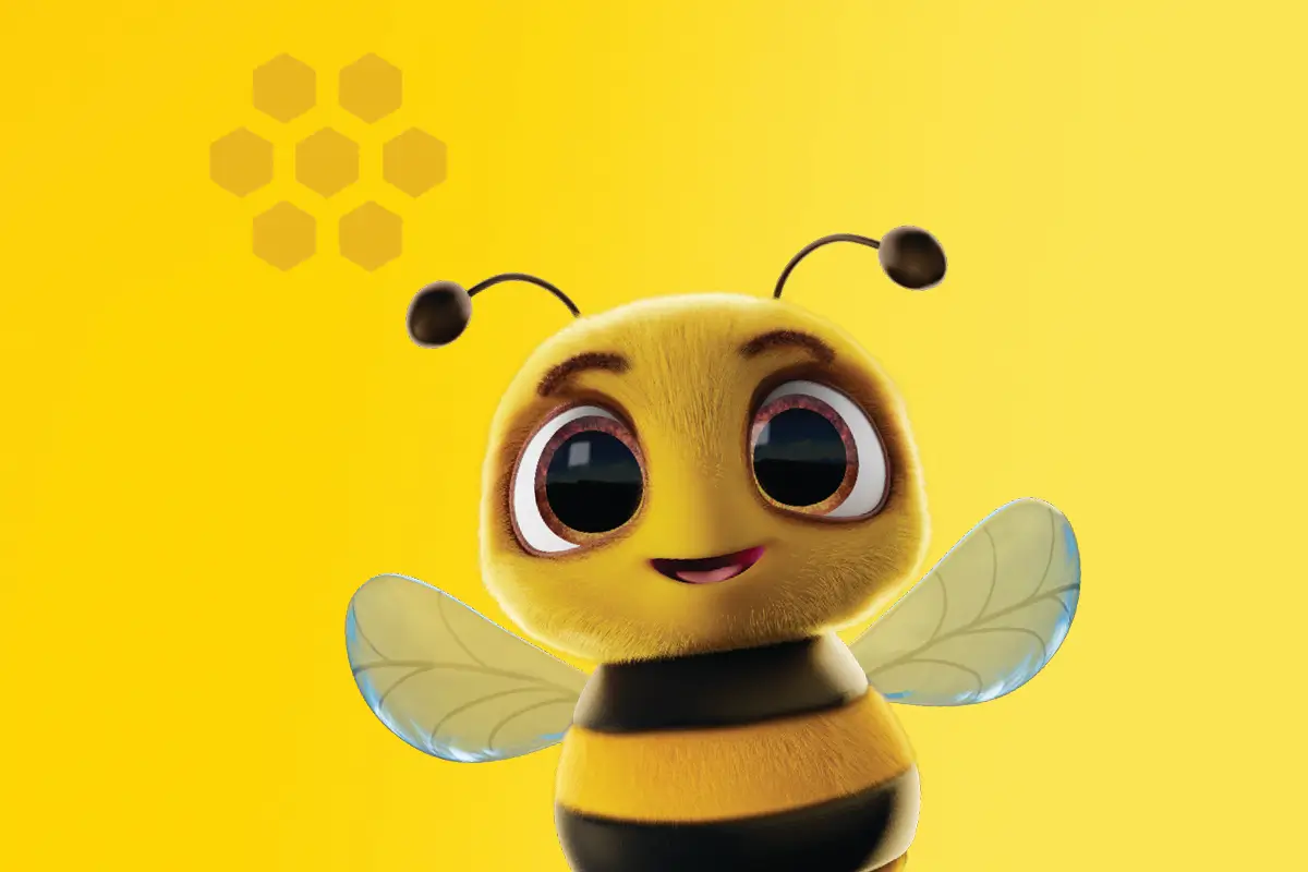 Buzzy smilling