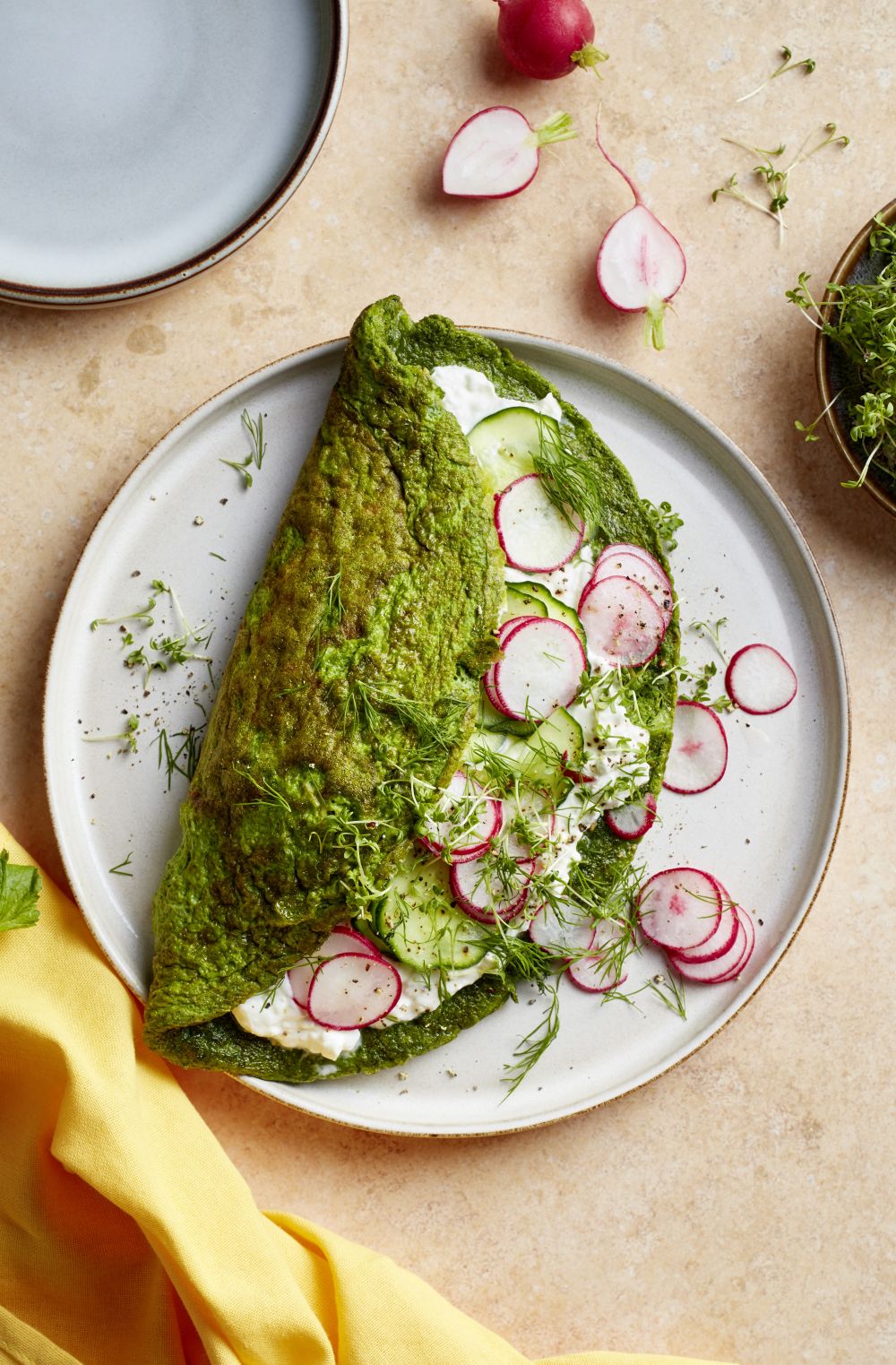 Spinat-Käse-Omelette 