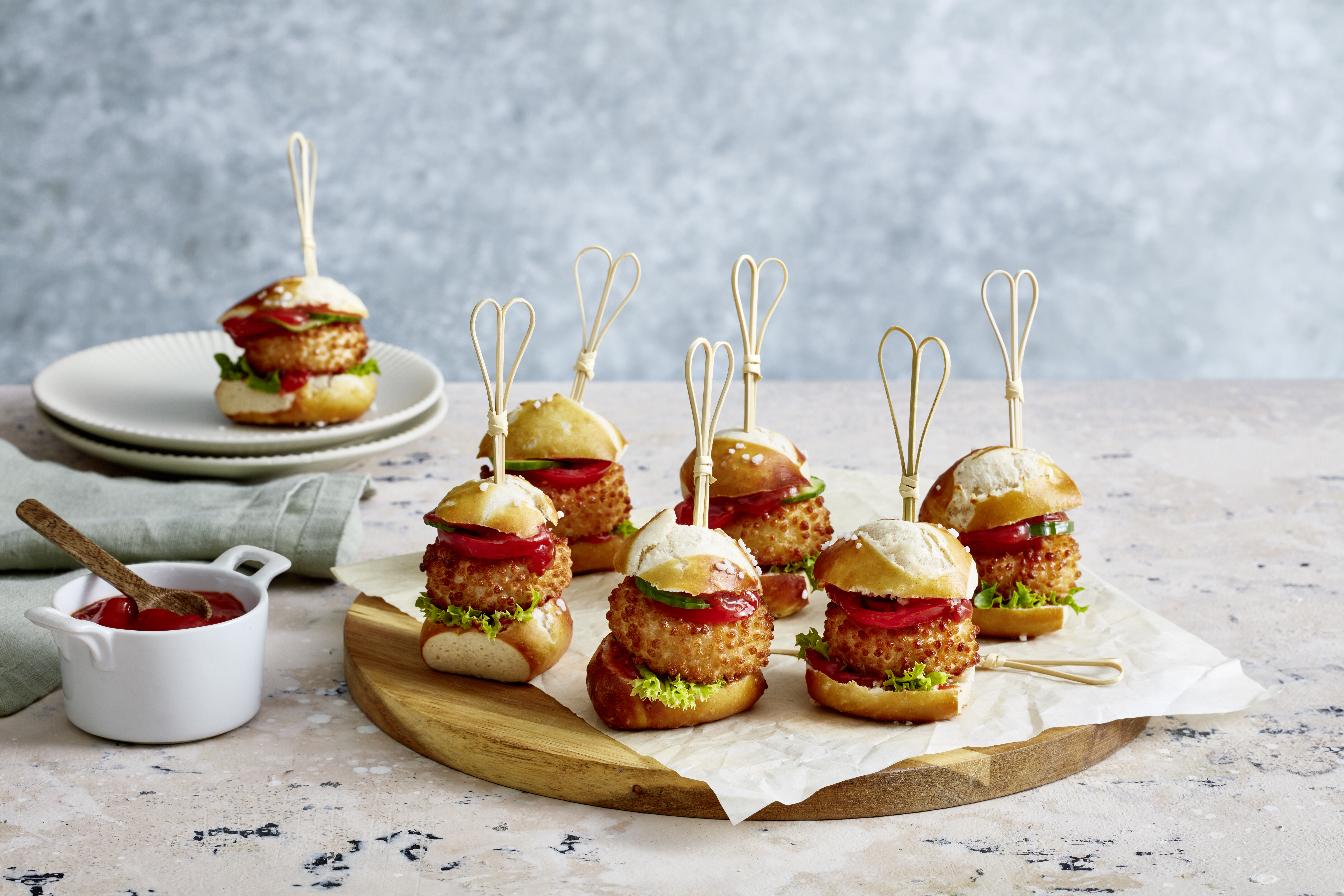 Leerdammer PR LRD KnusperMinis Mini-Chili-Cheeseburger - Ohne Packshot