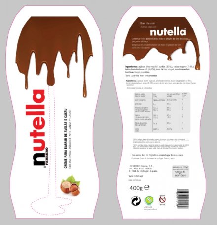 Nutella packaging re-imagined - size 400g