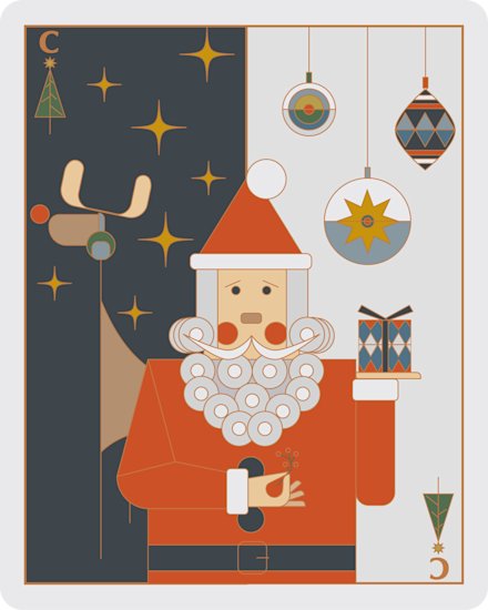 Christmas Card Father Christmas