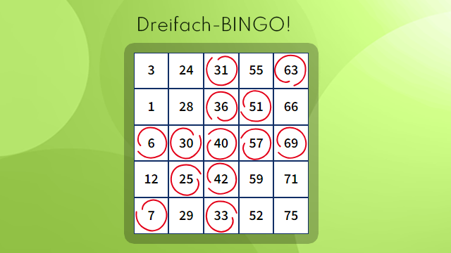 Dreifach-Bingo