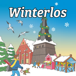 Online-Rubbellos „Winterlos 2026" mit Winterlandschaft