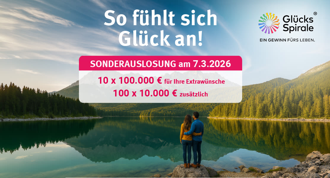 Sonderauslosung der GlücksSpirale am 7. März 2026