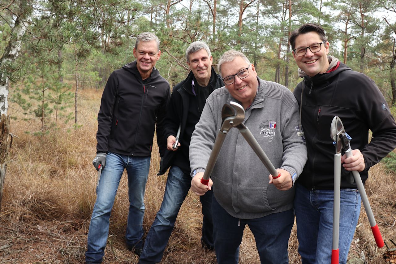 BINGO! Entkusselung Otternhagener Moor Axel Holthaus, Karsten Behr, Michael Thürnau, Sven Osthoff