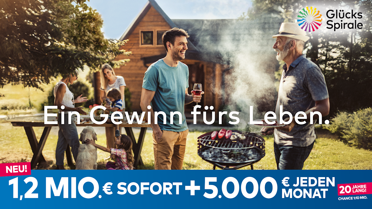 Die GlücksSpirale - Ein Gewinn fürs Leben.