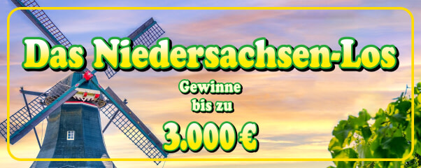Bild Rubbellos „Das Niedersachsen-Los - 2. Auflage" - Gewinne bis zu 3.000 €