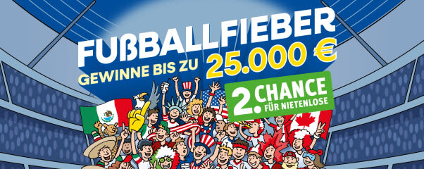 Rubbellos „Fußballfieber" – Gewinne bis zu 25.000 €