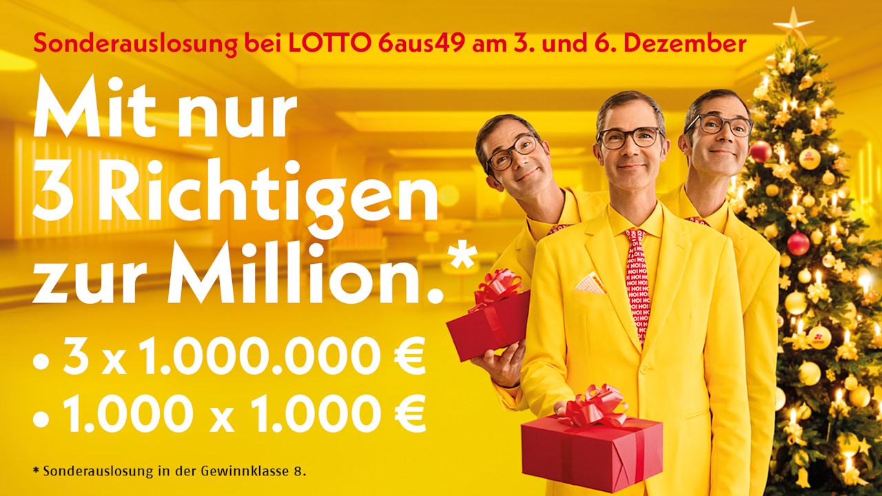 Nikolaus-Sonderauslosung am 3. und 6. Dezember 2025