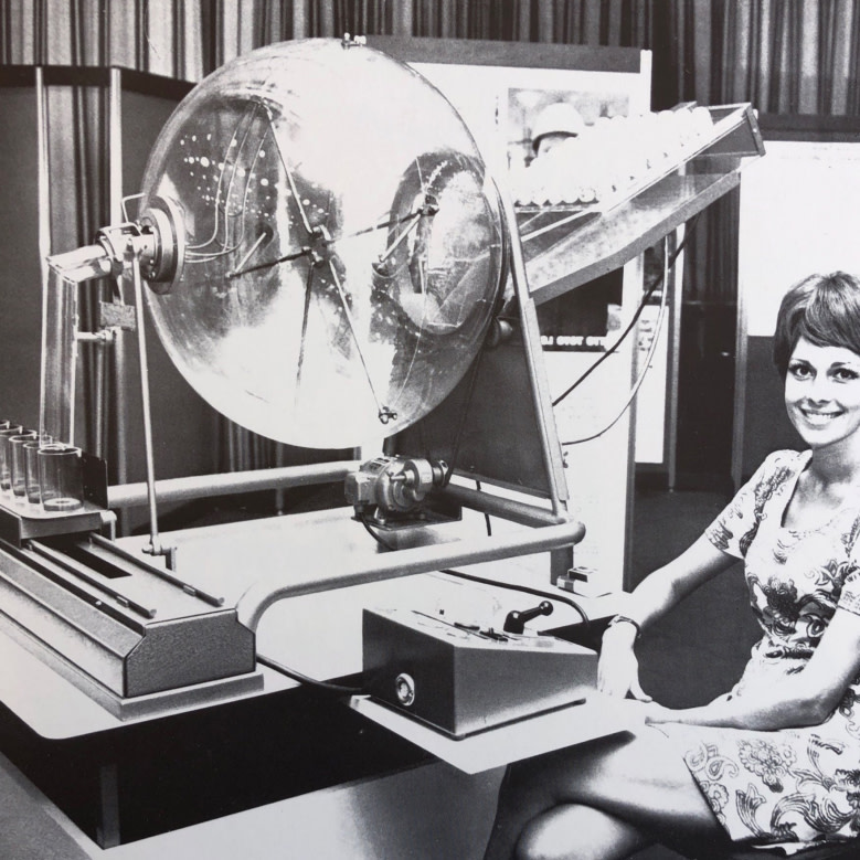 Bild der ersten Fernsehübertragung LOTTO Zahlen aus dem Jahr 1965