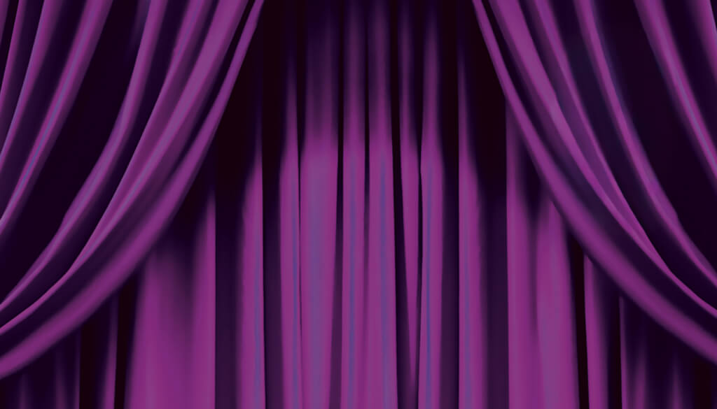 Der Bühnenvorhang für das Rubbellos "Großes Kino" von LOTTO Niedersachsen