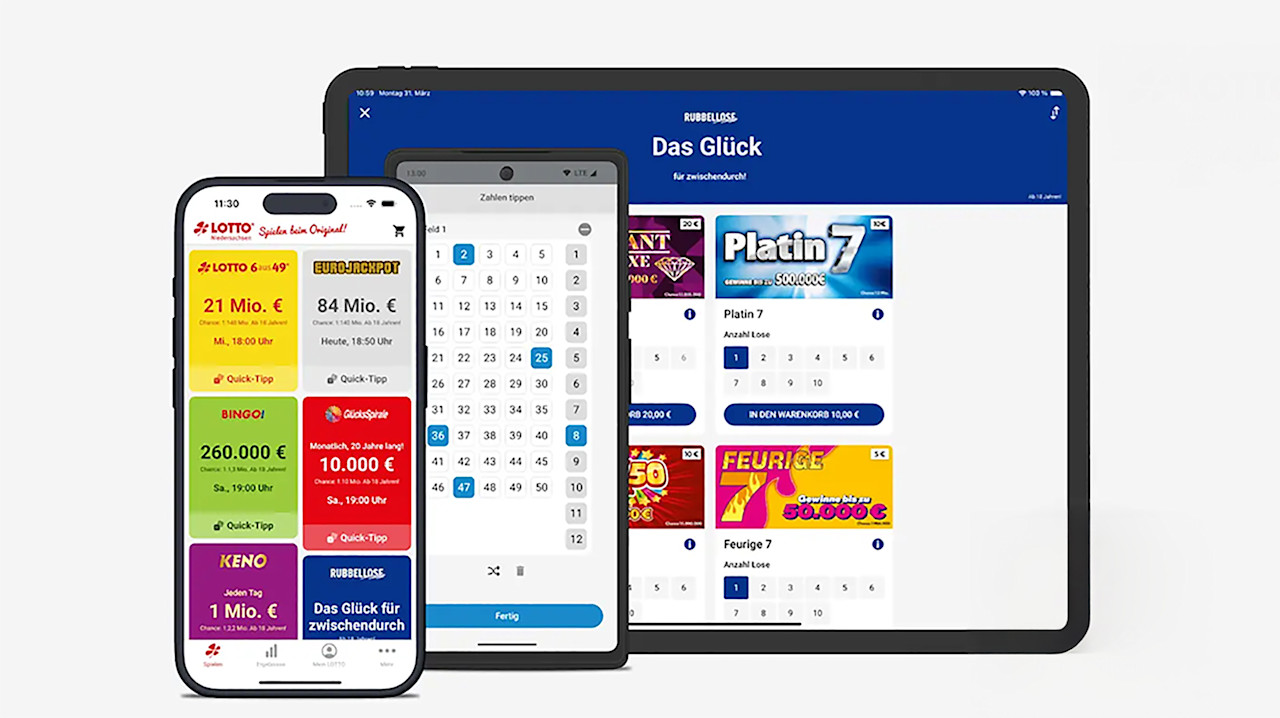LOTTO Niedersachsen App für Android und iOS