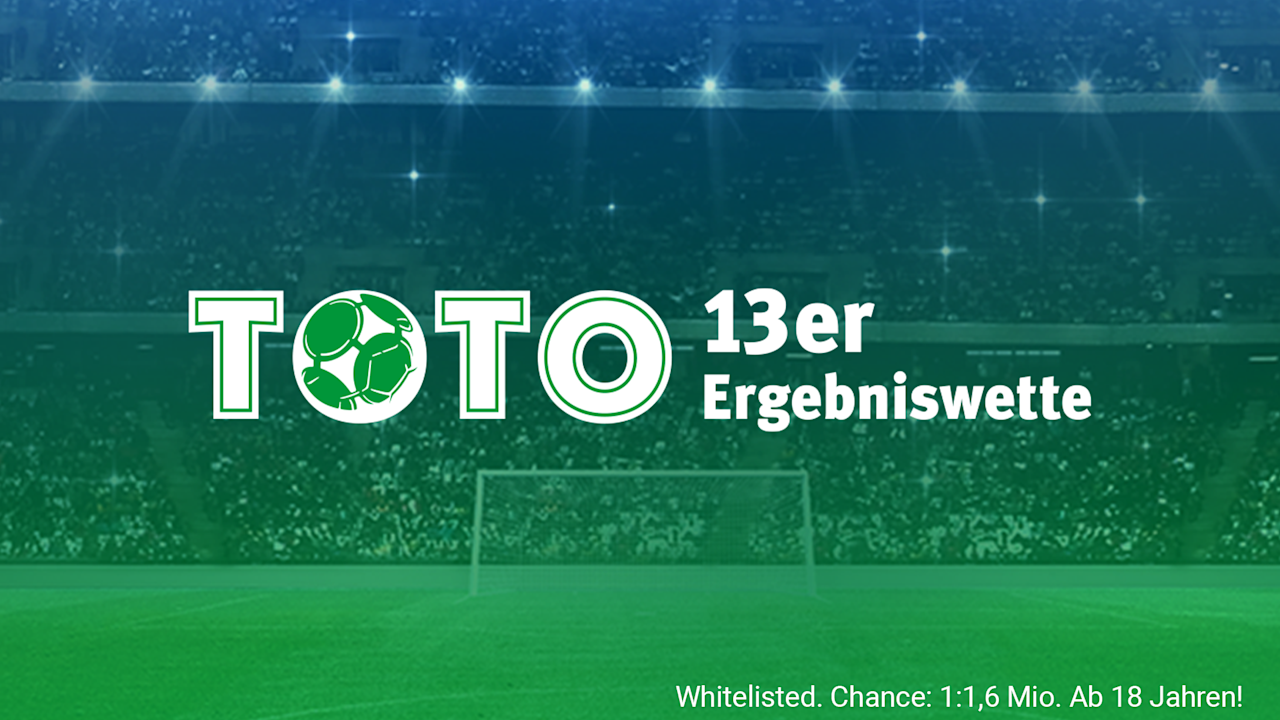 TOTO 13er Ergebniswette - die Fußballwette