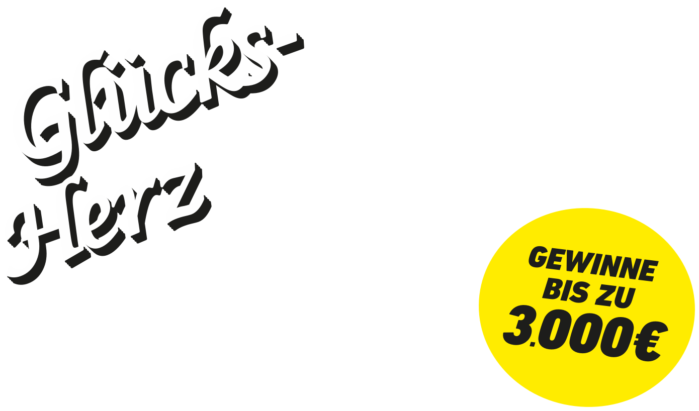 Slogan Rubbellos Glücksherz