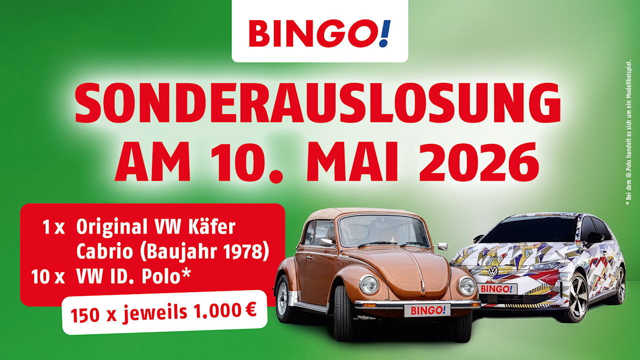 BINGO! Muttertag-Sonderauslosung