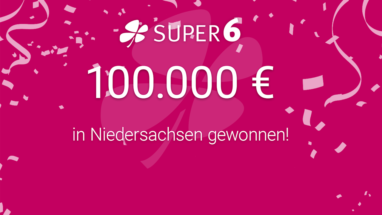 Mit einem Mehrwochenschein zum Hochgewinn bei der Zusatzlotterie SUPER 6 im Landkreis Wolfenbüttel