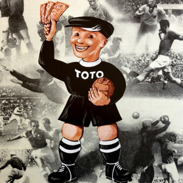 Bild aus dem Jahr 1948: Niedersächsisches Fußballtoto