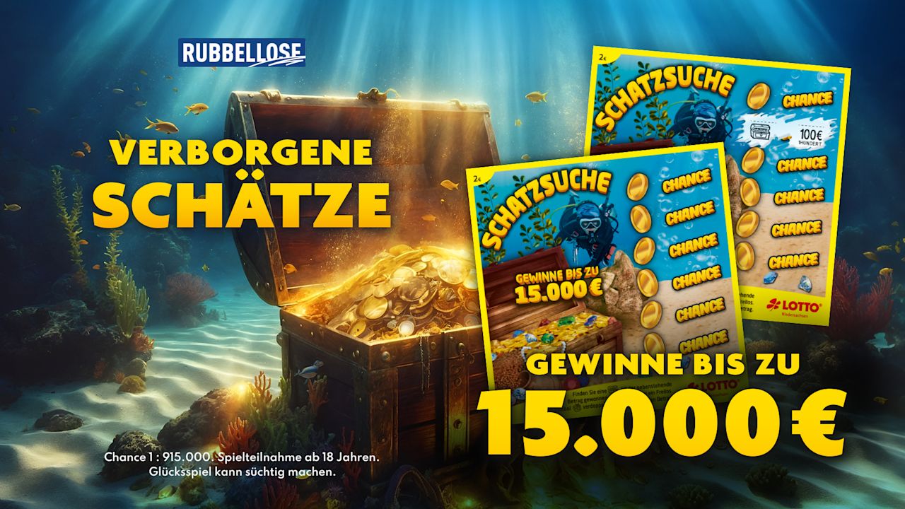 Rubbellos Schatzsuche