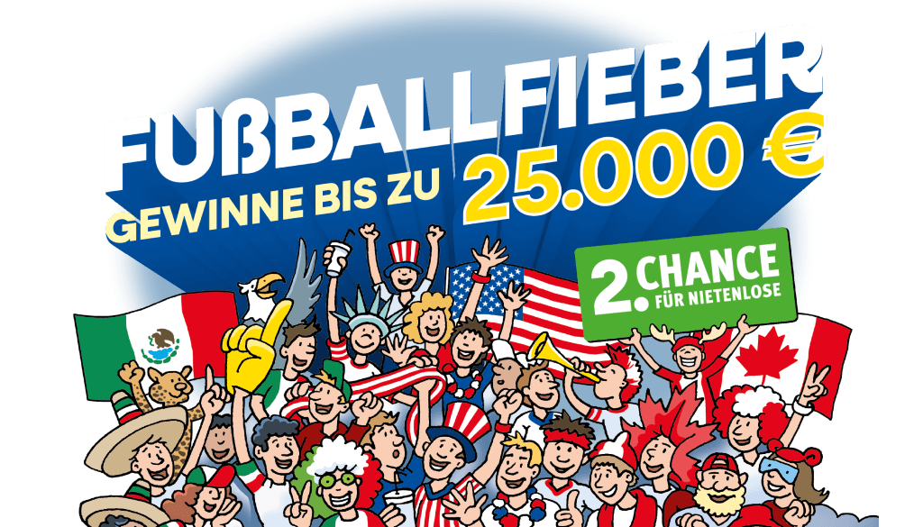 Logo von „Fußballfieber" | Rubbellos von LOTTO Niedersachsen