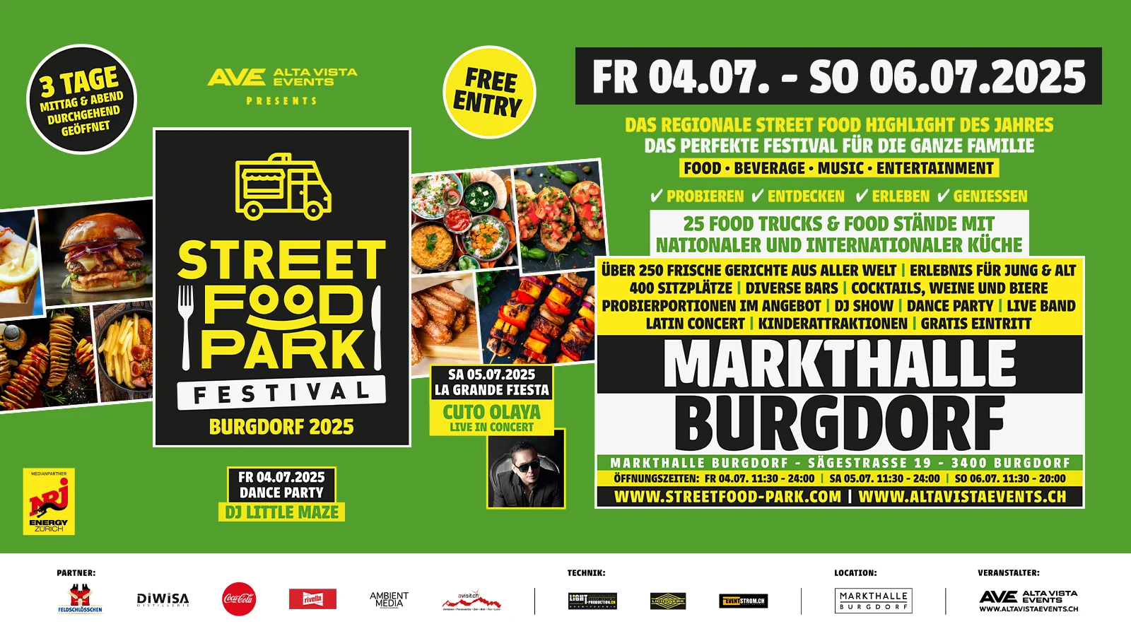 Zürich Street Food Park – Markthalle Burgdorf 2025